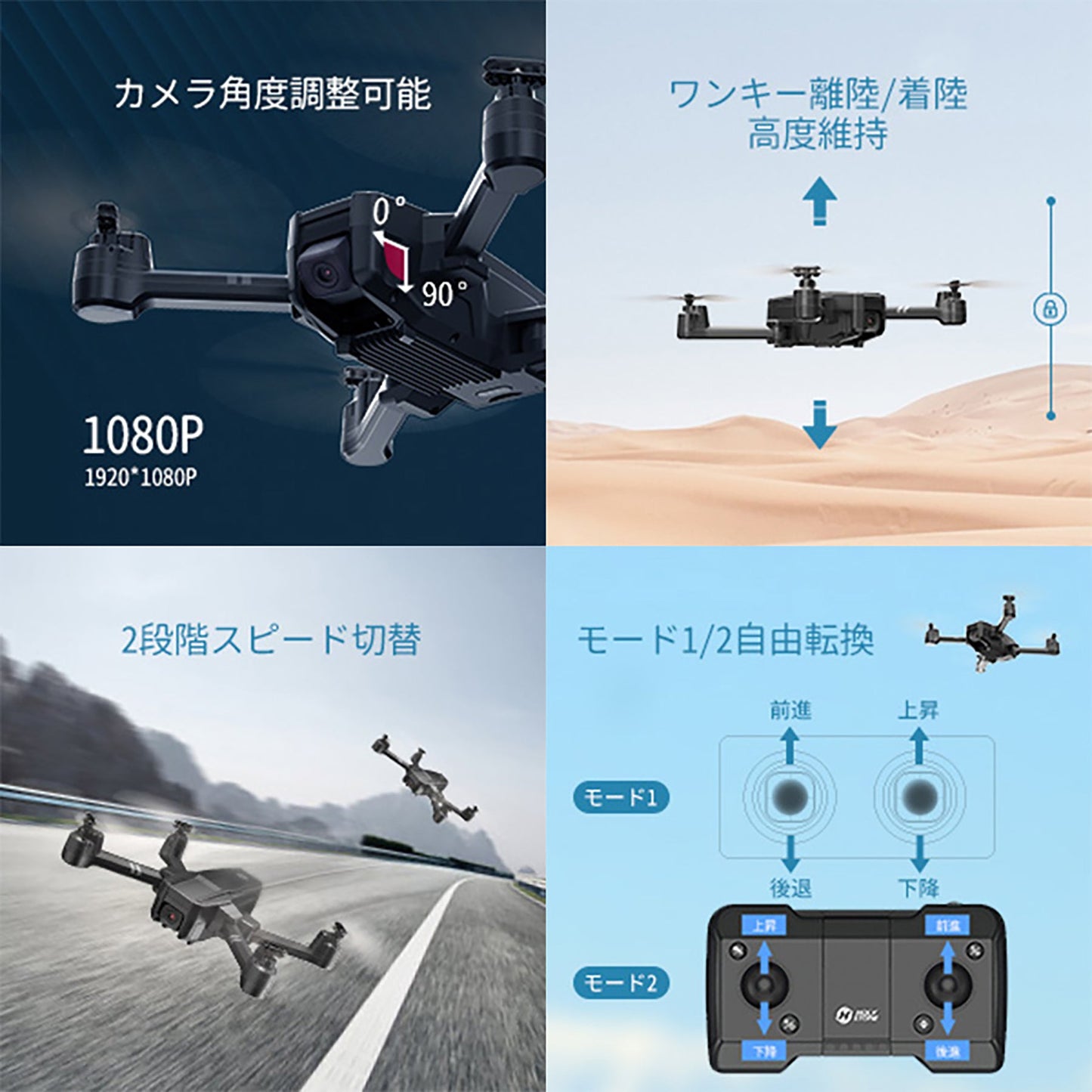 Holy Stone ドローン 小型 1080Pカメラ付き 折り畳み HS440
