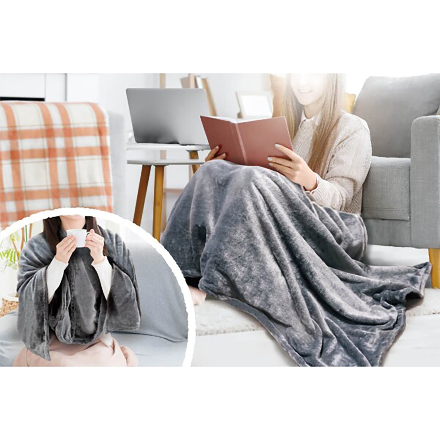 USB給電式フランネル電気毛布