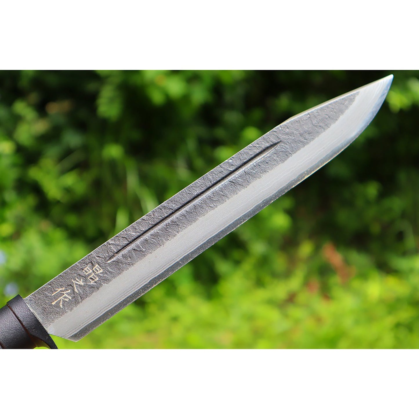 桜樺総巻拵『ダマスカス狩猟刀』240 晶之作