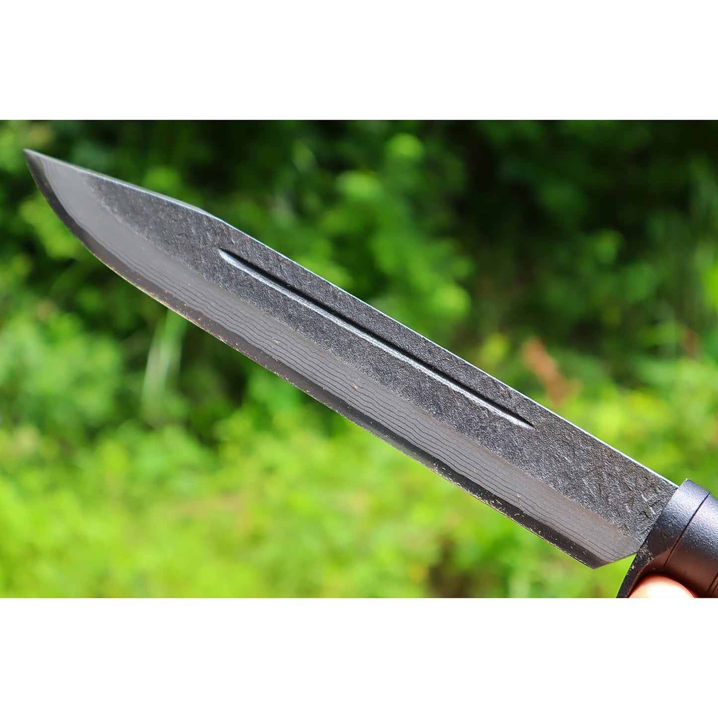 桜樺総巻拵『ダマスカス狩猟刀』240 晶之作