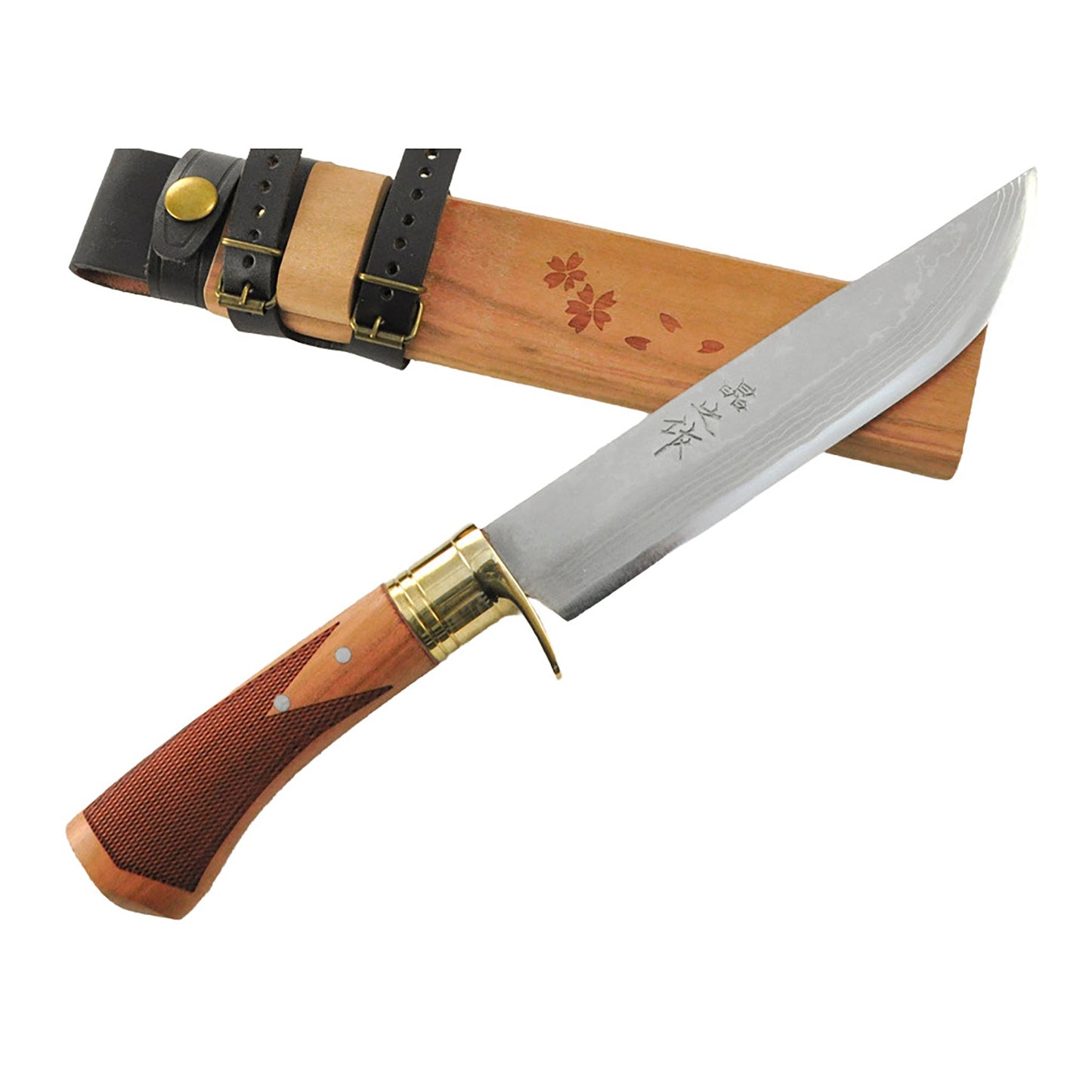 土佐鍛山桜剣鉈「桜吹雪」6寸 晶之作