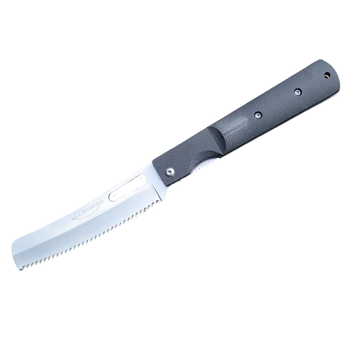 Masanoキャンプナイフ 440:G10BK タイプD パン切冷凍型
