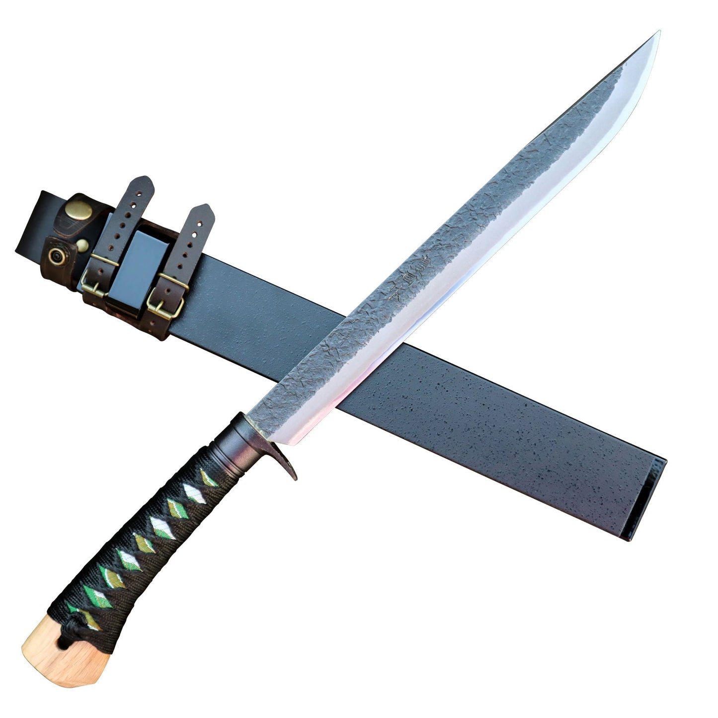 維新海宴刀十寸 白鋼 両刃 豊国作