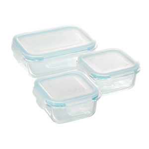 クラルテ 耐熱ガラス製 保存容器 3点セット