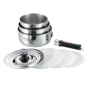 エクセレントシェフ ワンタッチクッカー着脱式16㎝&18㎝&20㎝セット