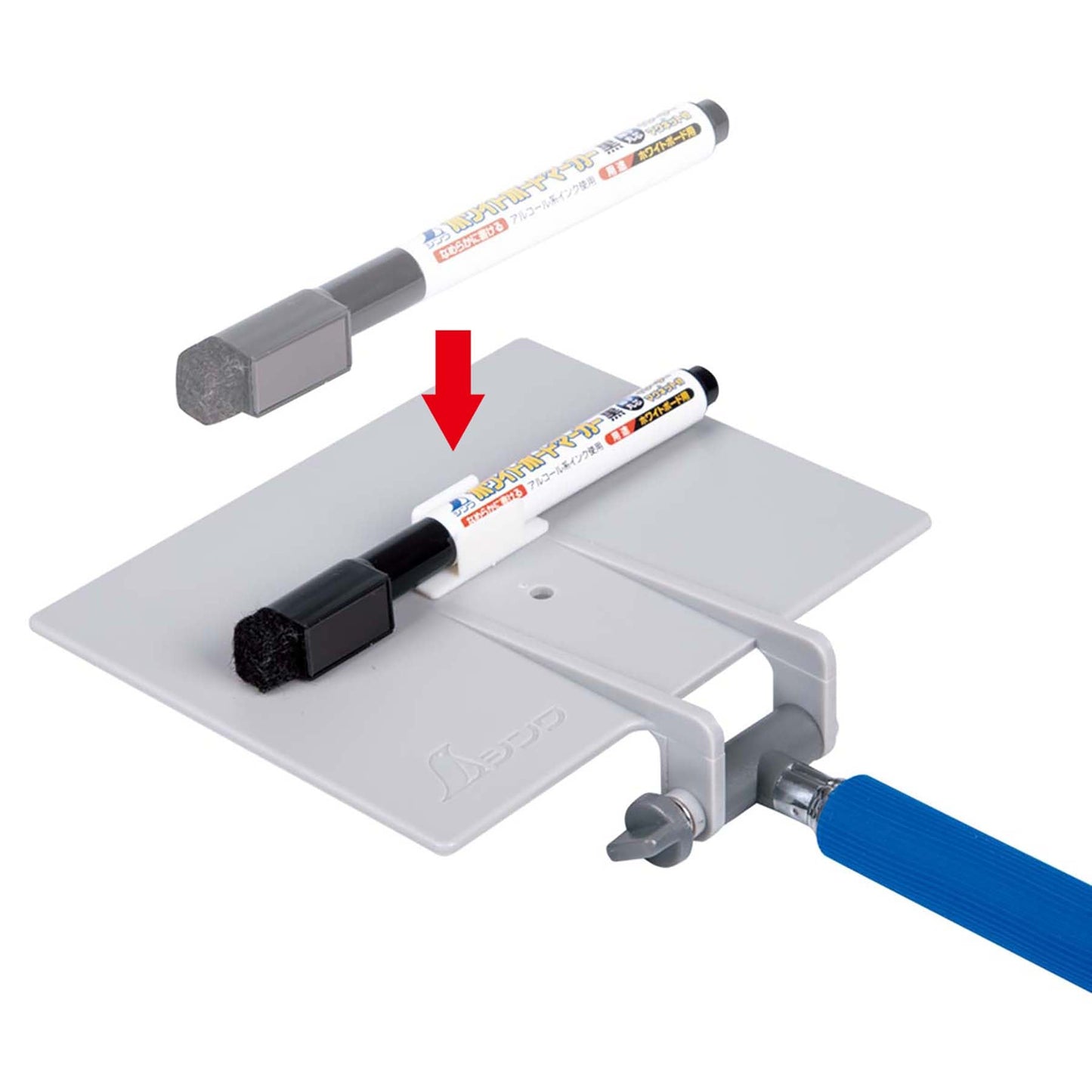 交換フレーム伸縮式14×17cm + ボード「工事名・工種」横ホワイト