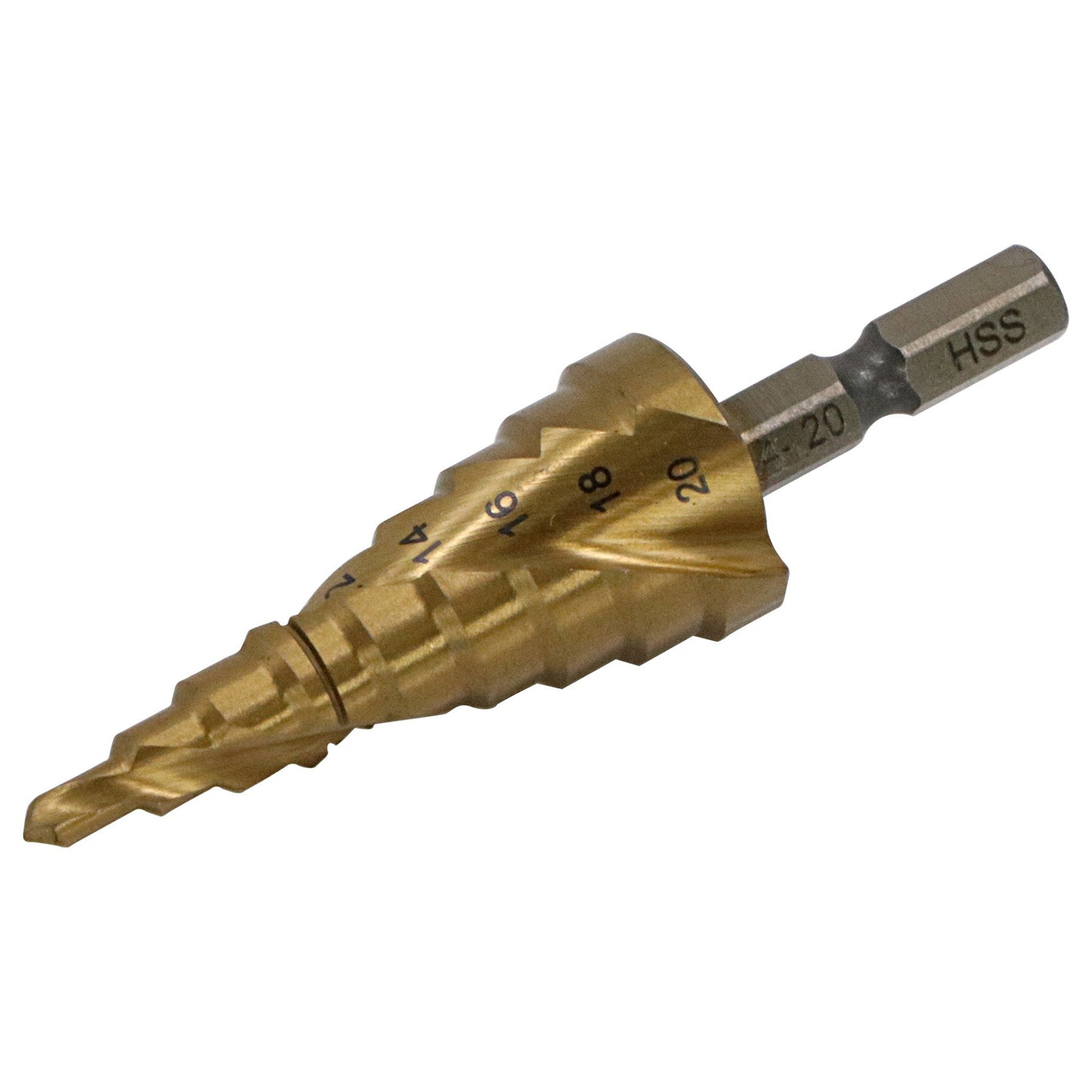 チタンコ-ティングスパイラルステップドリル Ti-2