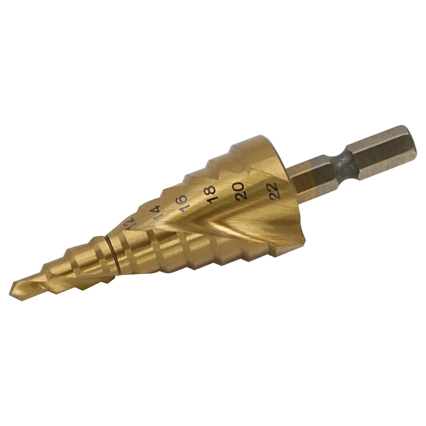 チタンコ-ティングスパイラルステップドリル Ti-3