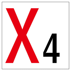 通り芯標識300角 X4