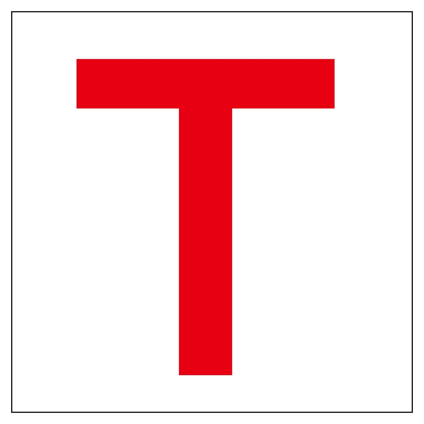 通り芯標識300角 T