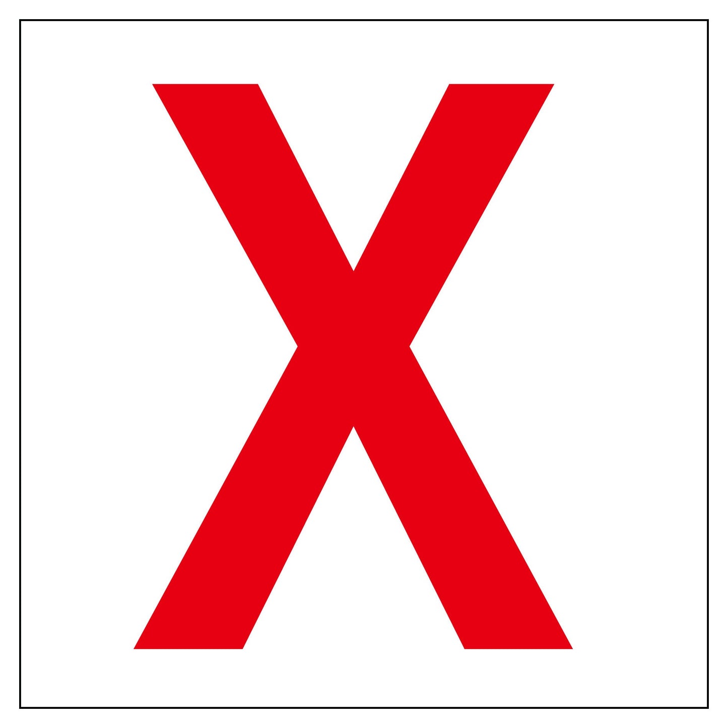 通り芯標識600角 X