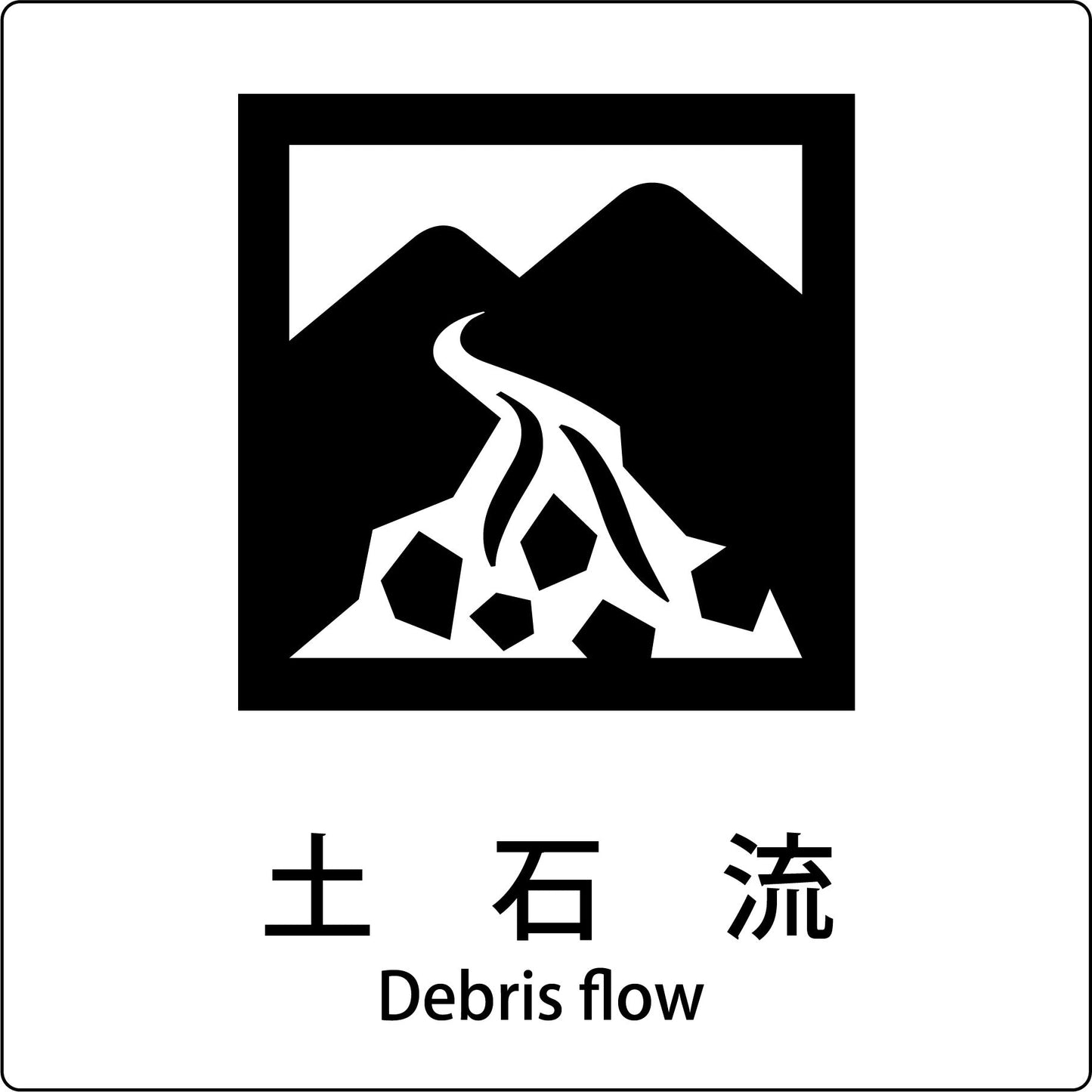 JIS標識ピクトサイン 土石流