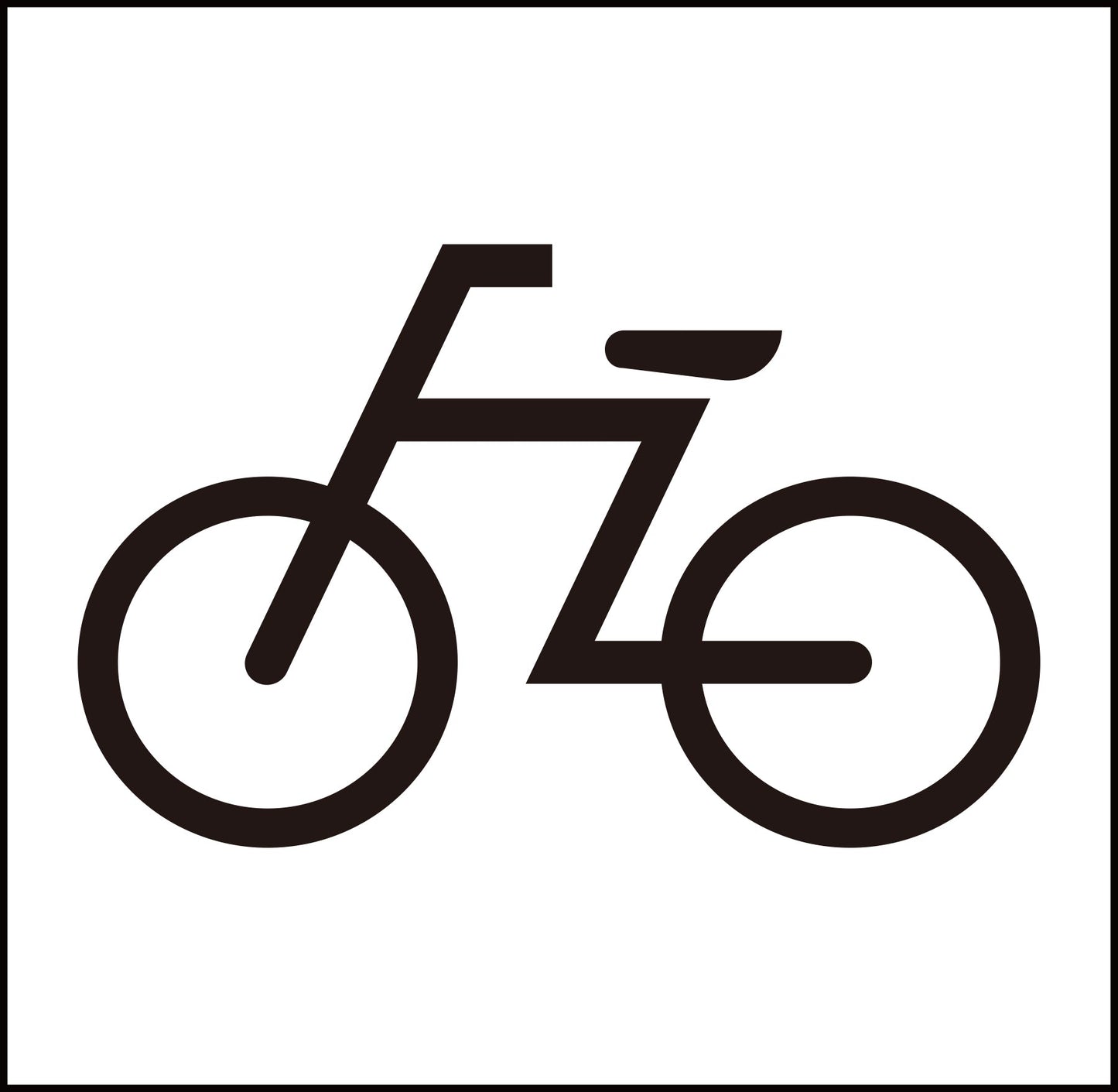 JISピクトサイン 自転車 150角