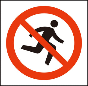 JISピクトサイン 走るな/かけ込み禁止 150角