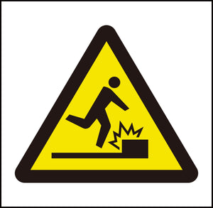 JISピクトサイン 障害物注意 150角