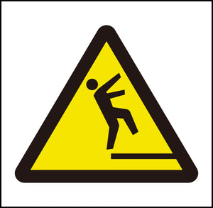 JISピクトサイン 転落注意 150角