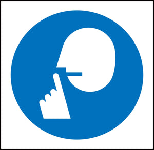 JISピクトサイン 静かに 150角