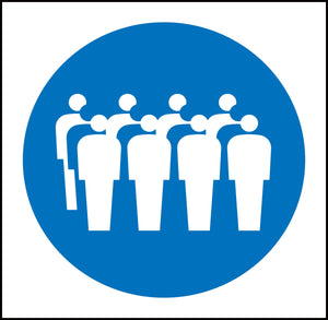 JISピクトサイン 四列並び 150角