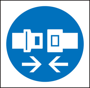 JISピクトサイン シートベルトを締める 150角