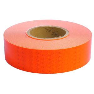 車両用 高輝度マイクロプリズム型反射テープ 蛍光オレンジ W-6504