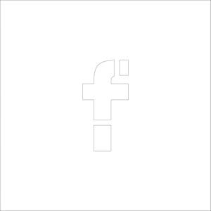 吹付けプレート ステンシル H150 アルファベット f