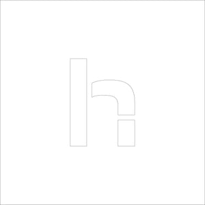 吹付けプレート ステンシル H300 アルファベット h