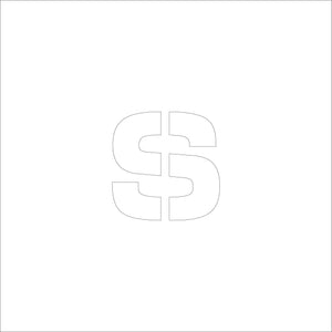 吹付けプレート ステンシル H75 アルファベット s