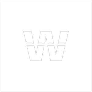 吹付けプレート ステンシル H50 アルファベット w