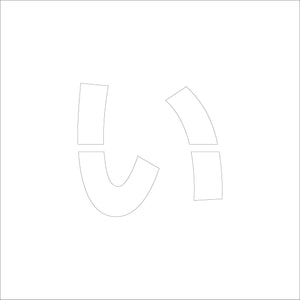 吹付けプレート ステンシル H300 ひらがな い