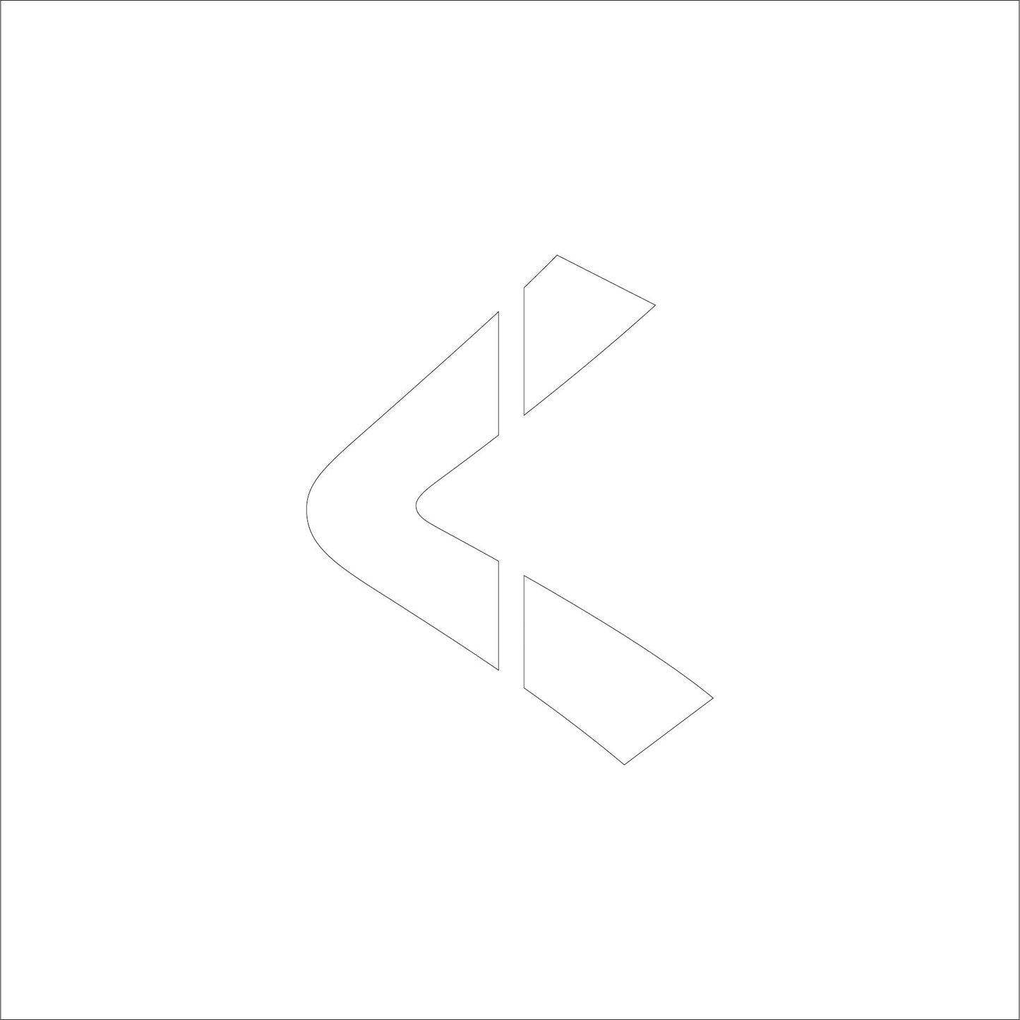 吹付けプレート ステンシル H100 ひらがな く