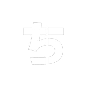 吹付けプレート ステンシル H150 ひらがな ち