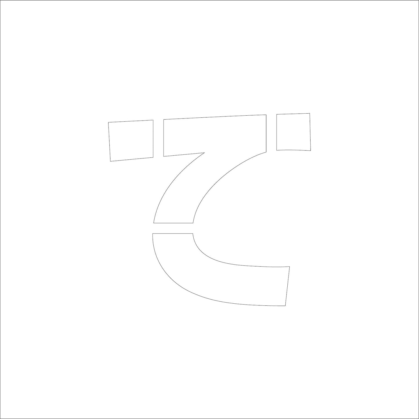 吹付けプレート ステンシル H100 ひらがな て