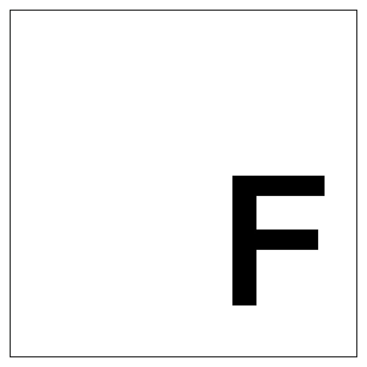 階数表示標識300角 マグネット F
