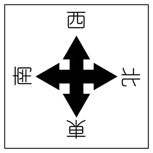 クレーン標識450角 東西南北