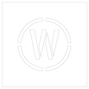 吹付けプレート ステンシル W丸型 H250mm