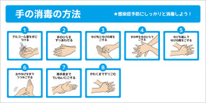 TS-01 手の消毒の方法 ポリセーム 300x600