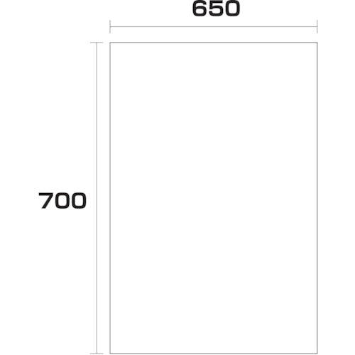 ポリエチレン袋 厚み0.03 500枚 650幅x長さ700mm