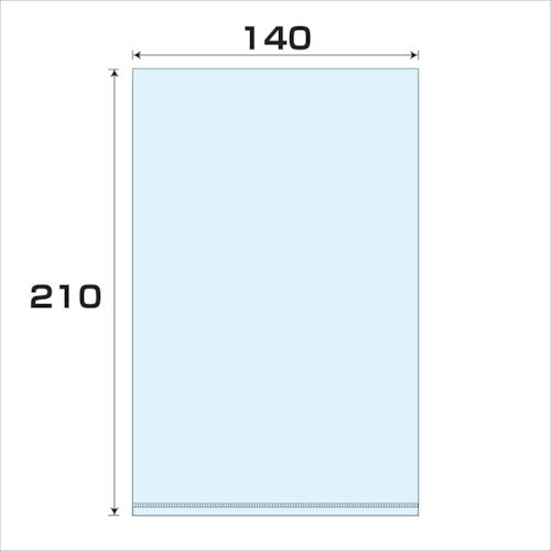 ポリプロピレン袋(PP)厚み0.03 1000枚 幅140x長さ210mm