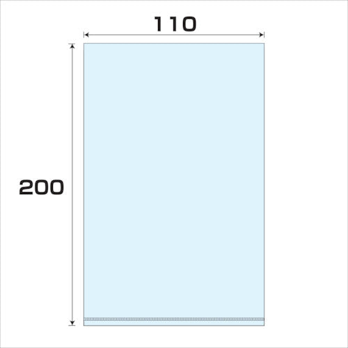 ポリプロピレン袋（PP）厚み0．05 1000枚 幅110x長さ 