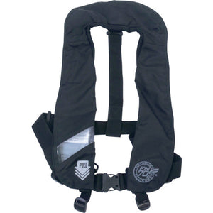 作業用救命衣(小型船舶用救命胴衣兼用) 膨脹式救命胴衣 FN-70S ブラック