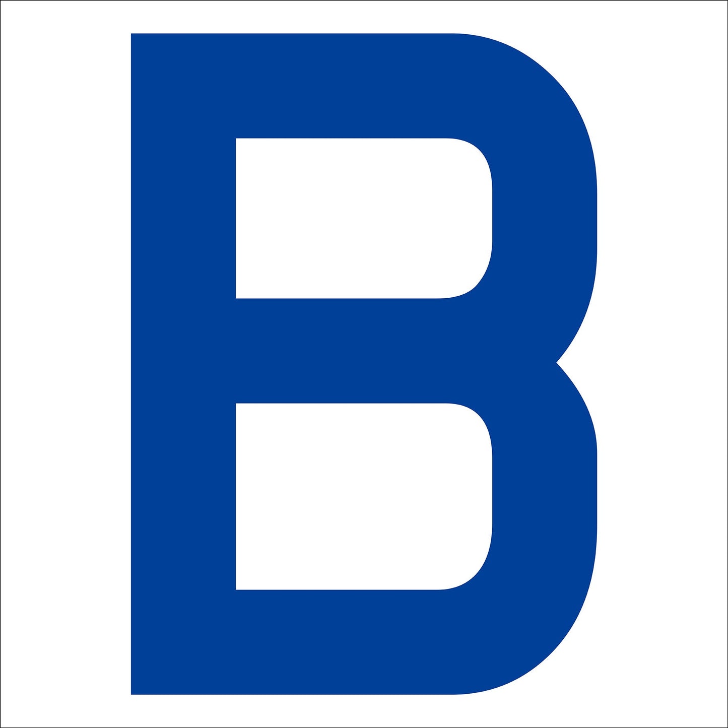 カッティングステッカー 英字B 文字高100mm 青