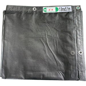 メッシュシート 黒 1.2×5.1m ハトメ300ピッチ