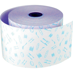 ファンシーレジ用紙 58mm幅 カフェ 青 3巻入り