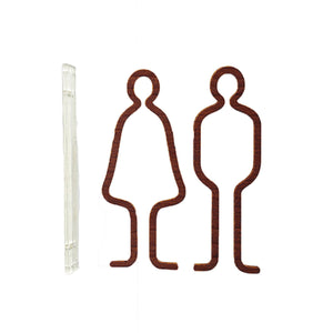 ツケレルン 1Wayピクトサイン(男女並びトイレ01 ) ローズウッド