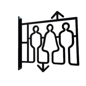 ツケレルン 1Wayピクトサイン(エレベーター01) 黒