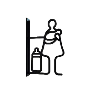 ツケレルン 1Wayピクトサイン(授乳室01) 黒