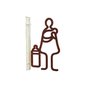 ツケレルン 1Wayピクトサイン(授乳室01) ローズウッド