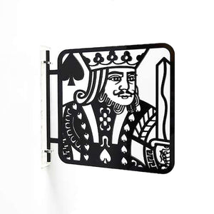 ツケレルン 1Wayピクトサイン(トランプ 男子トイレ04) 黒