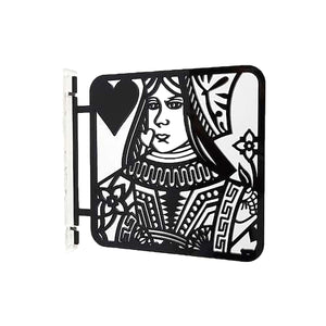 ツケレルン 1Wayピクトサイン(トランプ 女子トイレ04) 黒