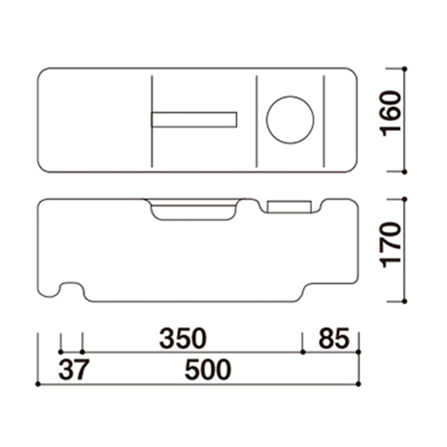 ウエイト置台 シルバー(グリップA専用)(36024-2S)
